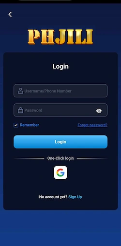 Step 1: Go to the withdrawal PHJili interface and log in