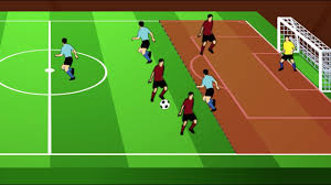 Breaking offside in football